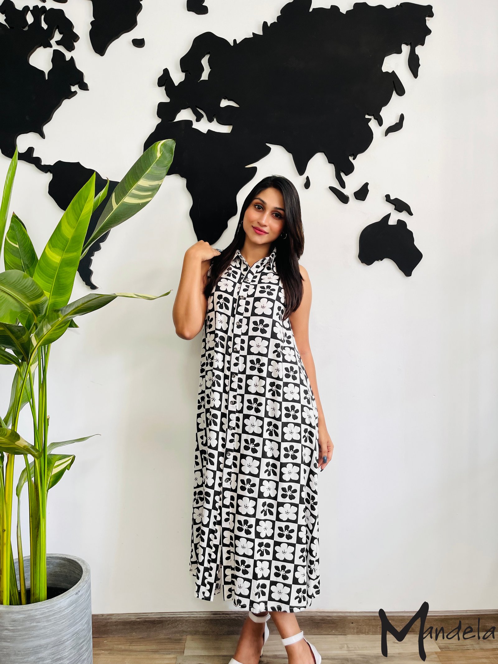Collared Maxi Dress